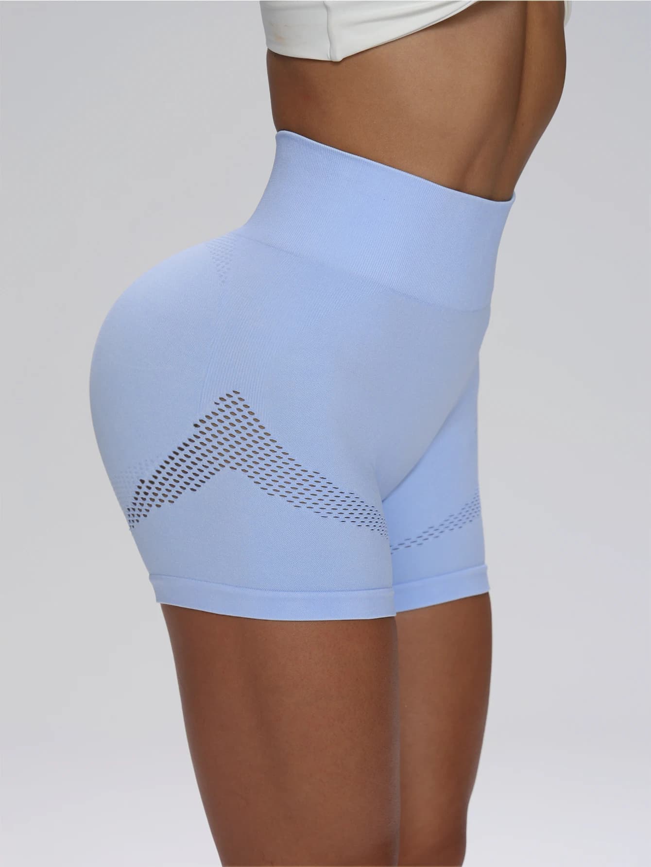 Women's Seamless Yoga Pants High Waist Sports Shorts Breathable for Hips Lifting and Digging Gym Cycling Shorts