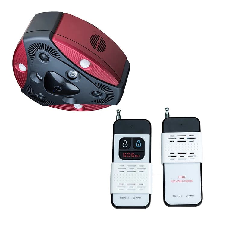 Sistema di Allarme Antintrusione con 3 Sensori di Movimento PIR, Telecamera Wireless e Rilevatore di Fumo in Rete