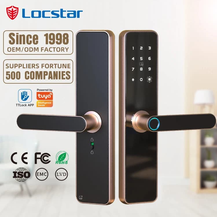 Secure Free Shipping Airbnb Home Seradura Digital Gold Smart Door Lock Works with Alexa for Apartment Buildings
