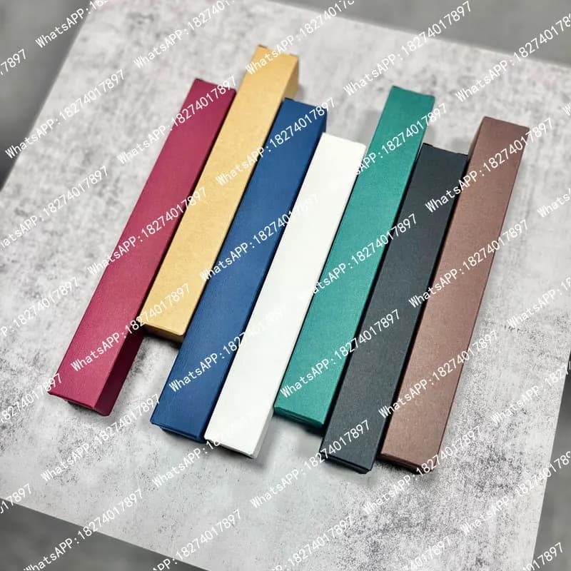50 Pezzi Scatole di Carta Lunghe per Bastoncini d'Incenso, Contenitori Portatili per Bastoncini di Incenso, Organizer per Penne e Pennelli, Scatole Regalo per il Trasporto