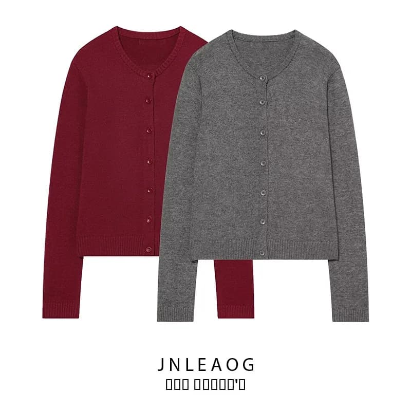 Cardigan Aperto a Maniche Lunghe in Fibra di Poliestere, Morbido e Lavorato a Maglia, Nuovo Stile Autunnale da Donna JNLEAOG