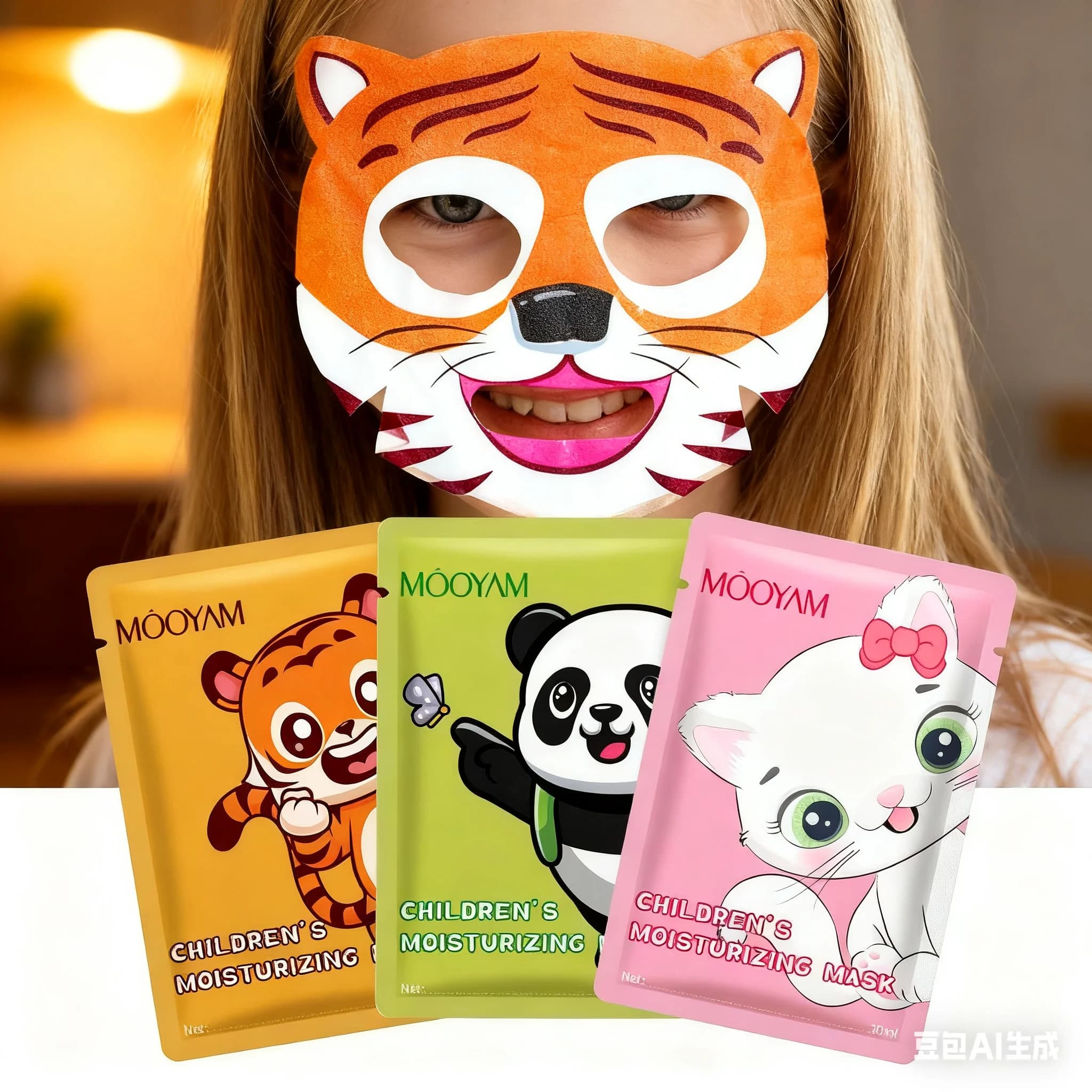 5 pezzi per bambini simpatico cartone animato animale maschera idratante maschera per bambini maschera spa per il viso per tutti i tipi di pelle cura della pelle delicata