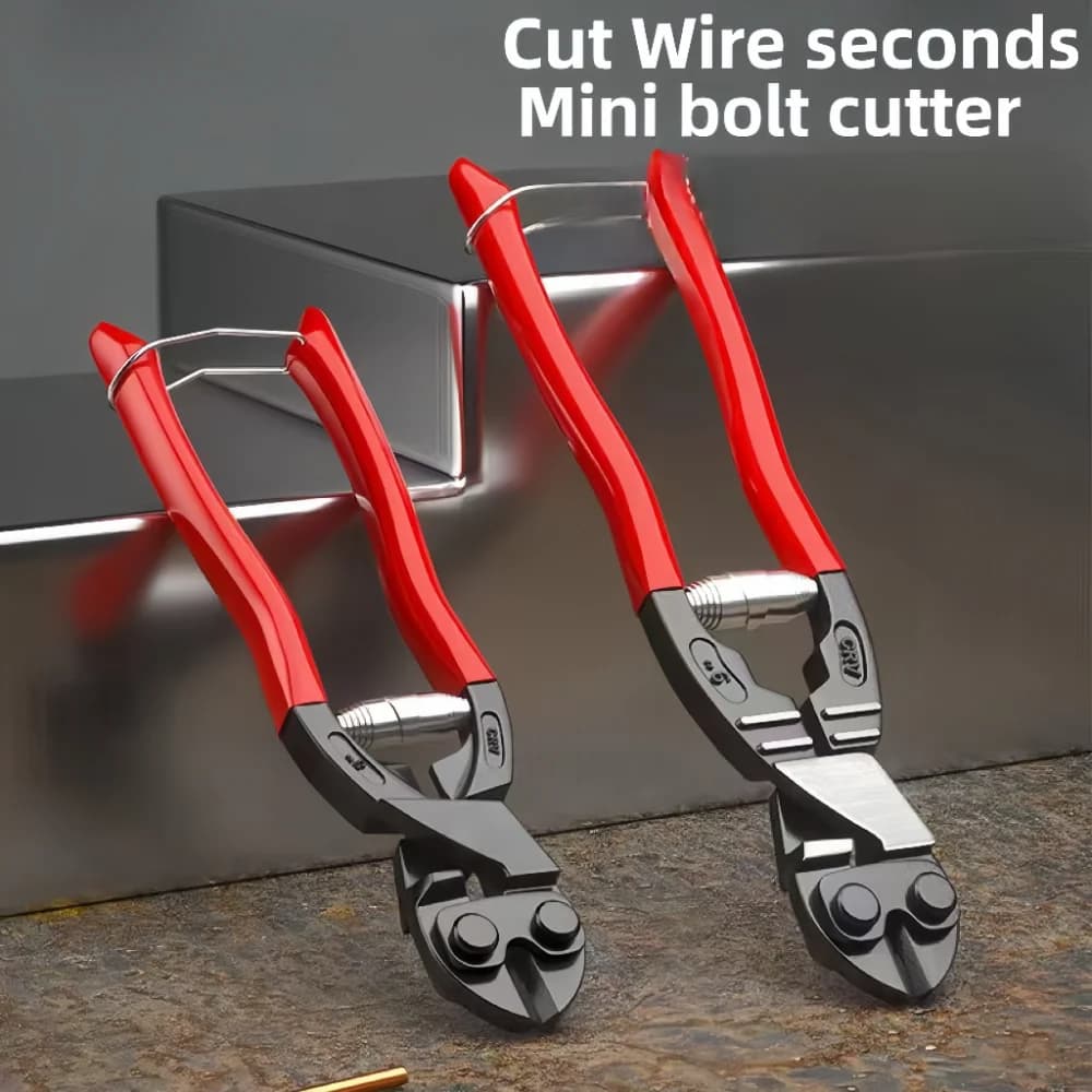Mini taglierina per bulloni, forbici, pinza, pinza da taglio diagonale professionale, utensili manuali da taglio resistenti, compatta da 8 pollici