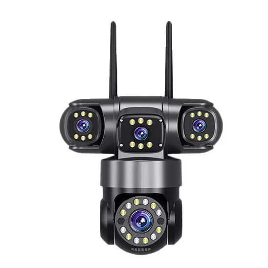 8MP Hi Easy APP Telecamera IP wifi wireless a 4 obiettivi Full Color AI Rilevazione umanoide Sicurezza CCTV Baby Monitor