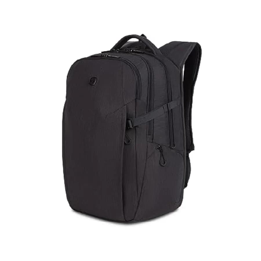 Zaino per Laptop VersaMax Adatto alla Maggior Parte dei Portatili da 16 Pollici con Tasca per Trolley per Lavoro, Viaggi e Scuola in Grigio Antracite