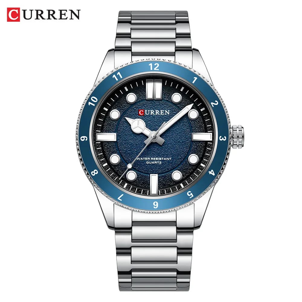 Curren/Carien 8450 Men's Watch - Quartz Steel Strap Watch - Business Men's Watch - Sport Watch