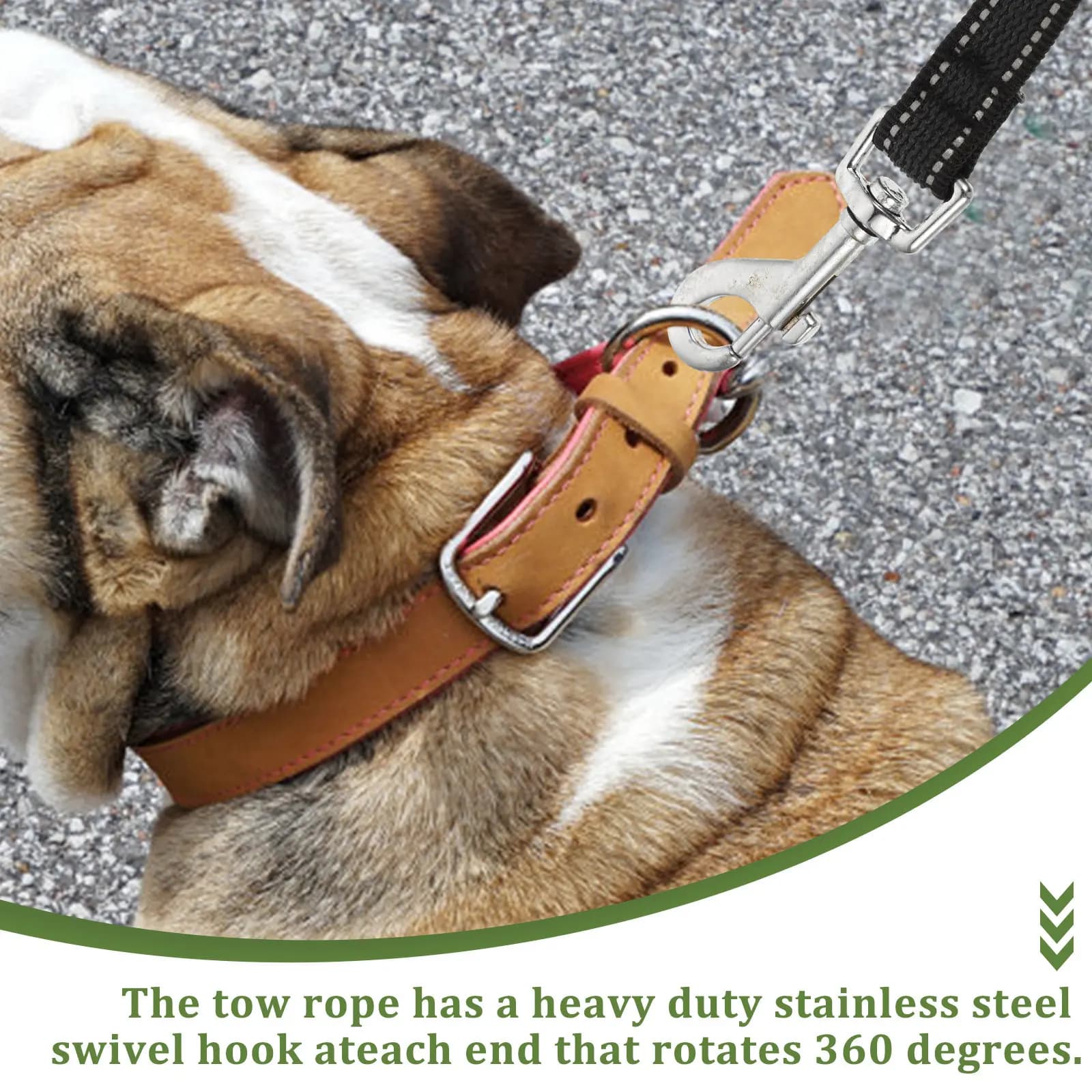 Guinzaglio per Addestramento Cani con Impugnatura Comoda, Accessorio per Passeggiate all'Aperto, Gancio Girevole Resistente, Guinzaglio Multiuso per Animali Domestici