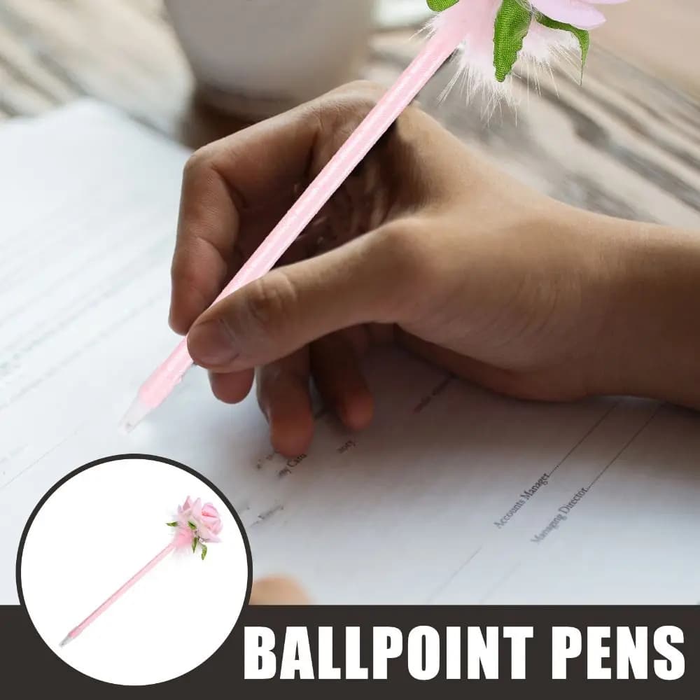 Penna gel creativa in fibra di poliestere, penna neutra simulata in plastica, penna per firma, cancelleria