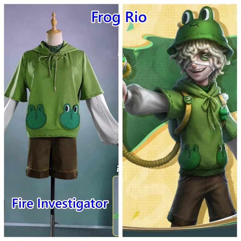 Identity V Florian Brand Fire Investigator Costume Cosplay Rana Rio Uniforme Halloween Carnevale Party Suit Gioco di ruolo Abbigliamento