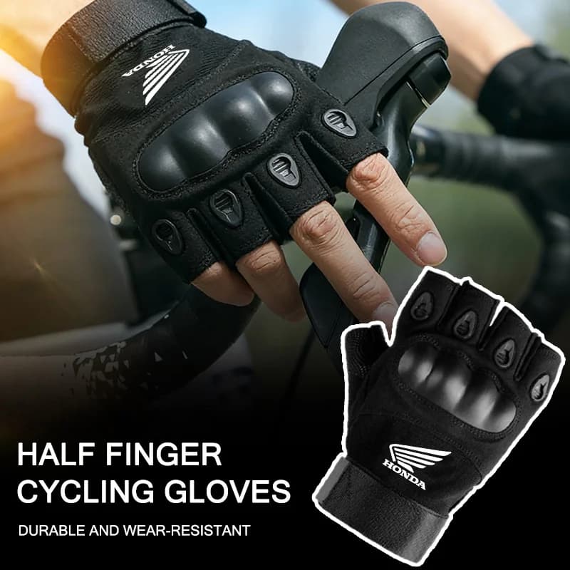 Tactical Fingerless Cycling Gloves Anti-Slip Motorcycle Gloves For Honda CBR650 CBR 650R 2018-2024 CBR500R CBR1000RR CBR650F