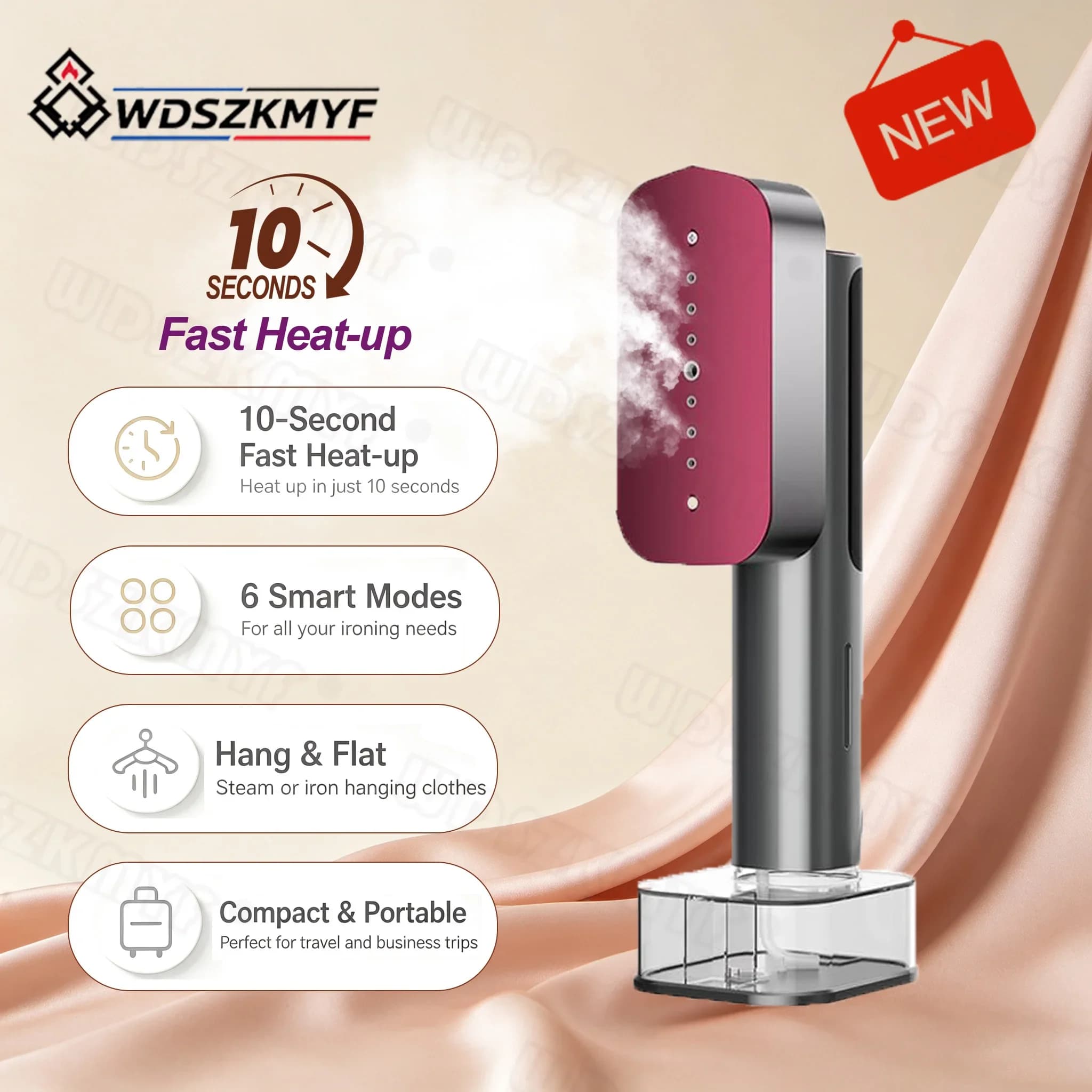 Handheld Garment Steamer 1800W Electric Household Fabric Steam Iron 220ml Portable Vertical Fast-Heat For Clothes Ironing