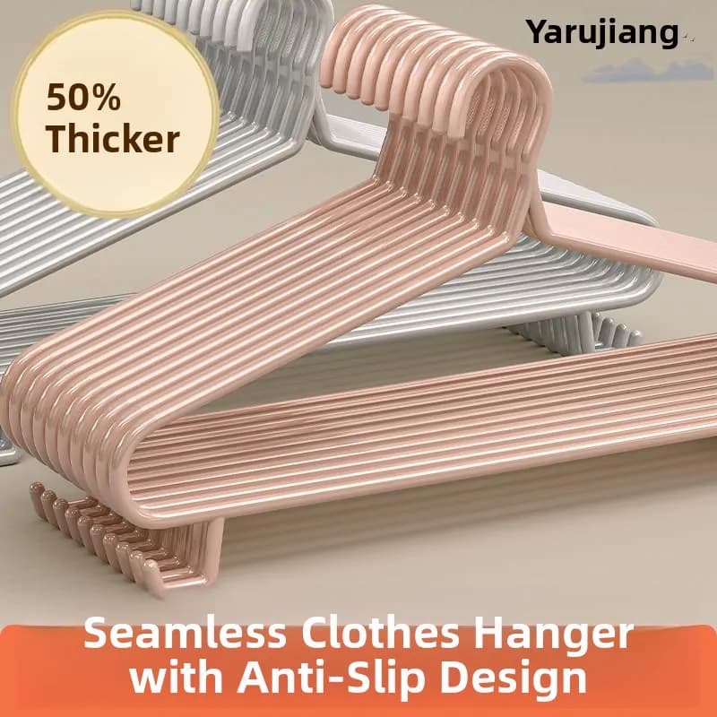Non-Slip Thickened Clothes Hanger Home Use Student Dormitory Clothes Drying Rack Shoulder Angle Protection Adult Clothes Hanger