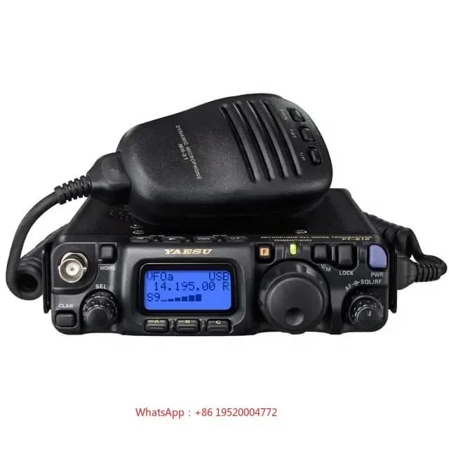 Walkie-talkie a lungo raggio da 100 km 6W HF VHF UHF Ricetrasmettitore Cb Walkie Talkie montato su veicolo ft FT-857D Versione di aggiornamento FT-818
