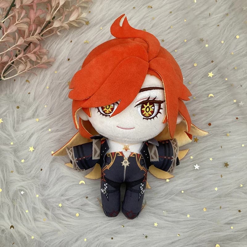 20 cm Genshin Impact Pyro Archon Mavuika Peluche Cuscini per bambole Cosplay Cartoon Puntelli Accessori Bambini adulti Regali di Natale