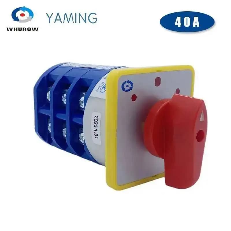 Interruttore a camma rotante di commutazione LW5D LW5-40/3 690V 40A tre livelli 3 posizioni Silver Contact Control selettore di retromarcia del motore