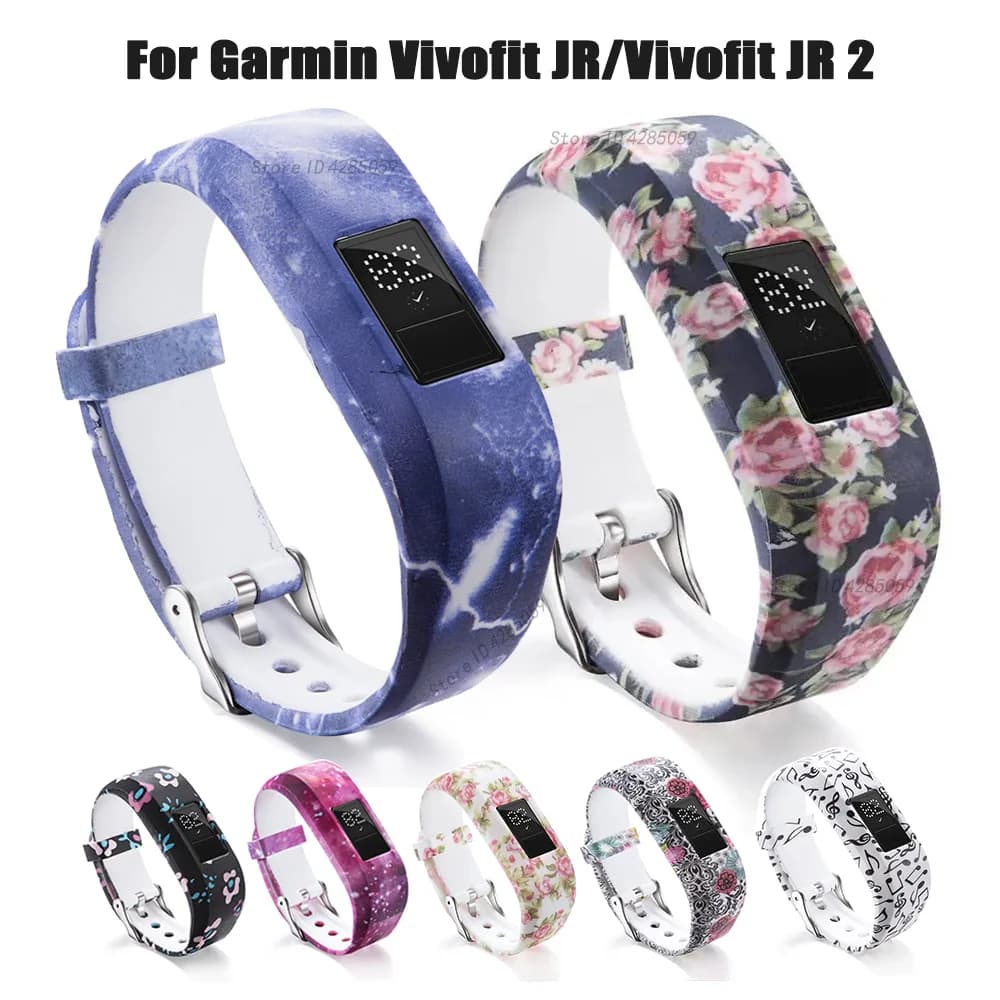 Silicone Strap for Garmin Vivofit JR/JR 2 Smart Watch Bracelet Sports Strap Replacement Strap for Vivofit JR 2 Accessories Kit