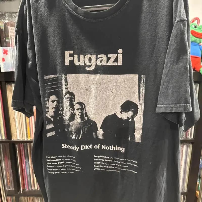 Fugazi Steady Diet of Nothing XXL faded T shirt