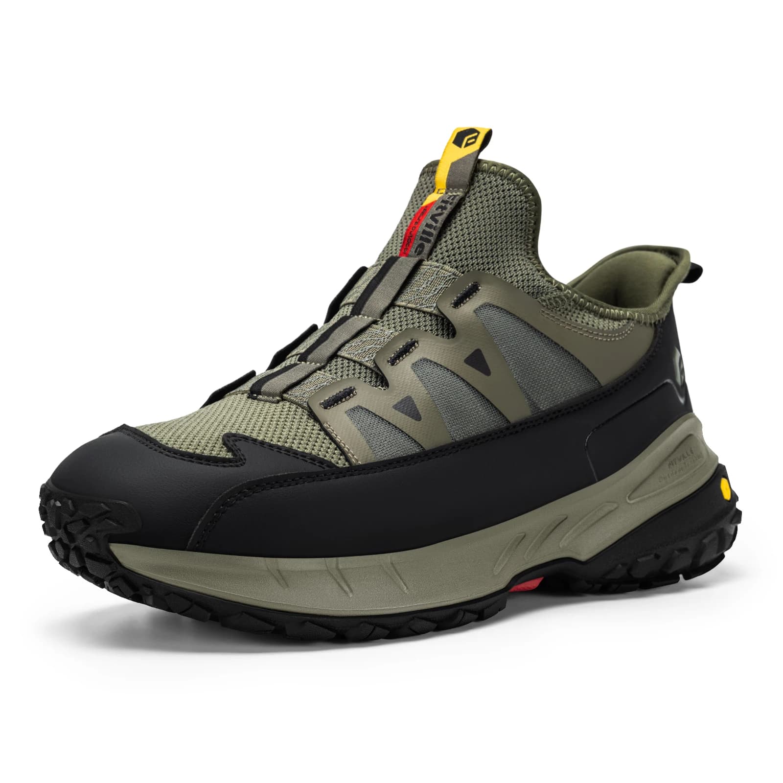 Fitville Outdoors Hiking Shoes Extra Wide Casual Walking Sports Sneakers Slip-on Trekking Shoes for Men Non-slip Comfort