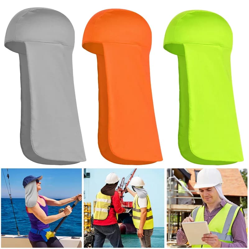 Cappello con cappuccio parasole protezione UV per esterni cappellino da ciclismo per pesca rinfrescante cappello estivo con protezione per il collo per uomo donna sport a tesa larga
