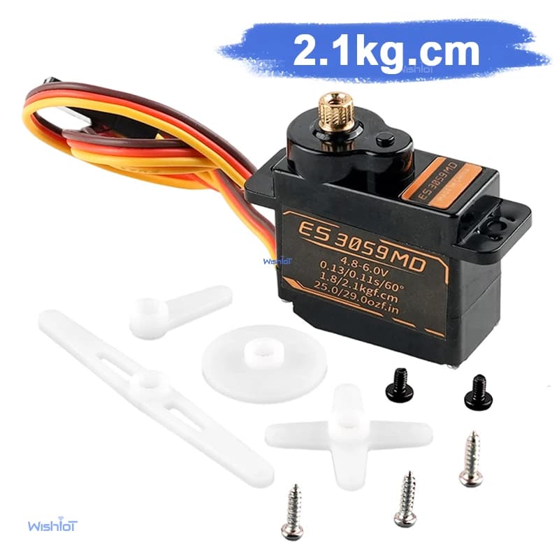 EMAX ES3059MD Digital Micro Servo 9g Metal Gear Coppia elevata per RC Aereo Elicottero Robot Parti fai da te Accessori