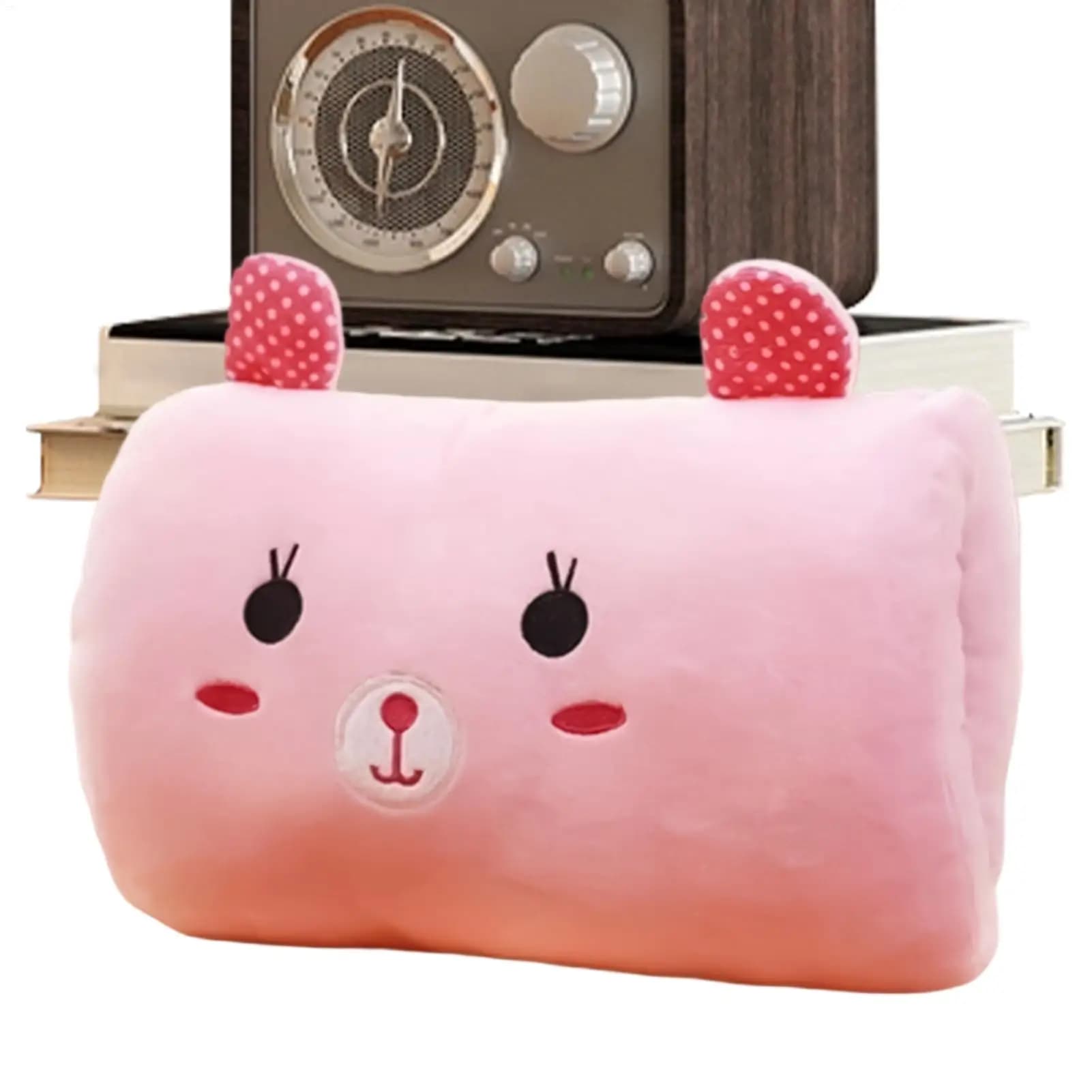 Plush Bunny Shape Hand Warmer Muff Pillow Soft Cushion for Rest Napping Travel Home Kids Non Electric Warm Arm Rest Mat