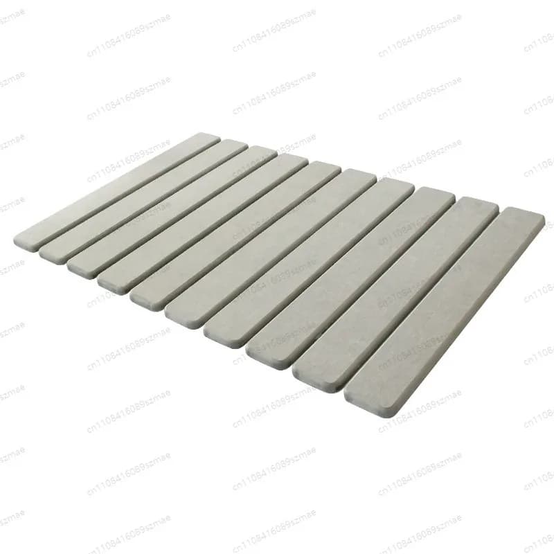Tappetino da bagno in terra diatomacea 60*39 cm, antiscivolo, pieghevole, assorbente, ad asciugatura rapida, per bagno e toilette