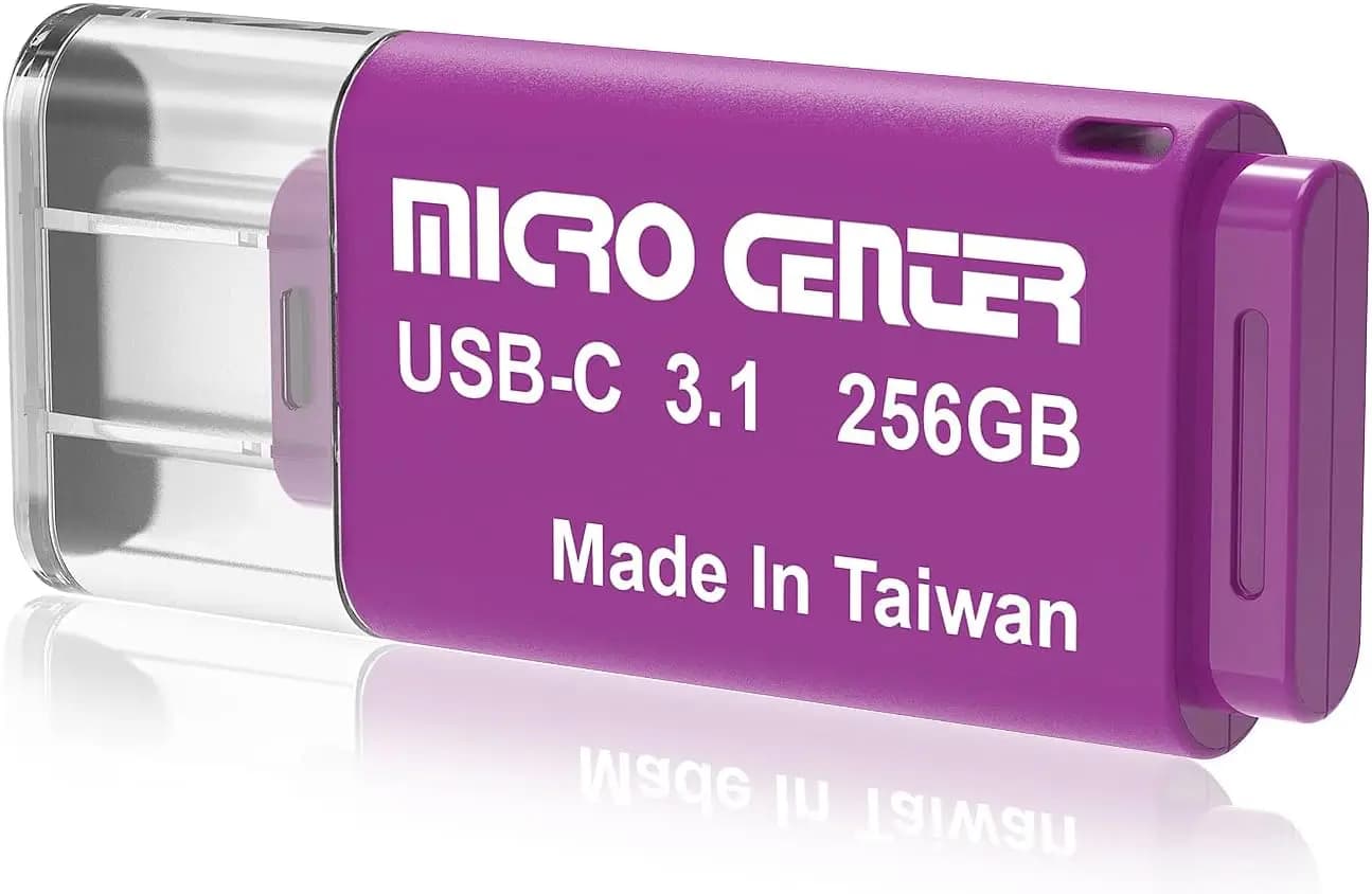 Chiavetta USB 3.0 Type-C Super Veloce da 256GB, Mini Flash Drive, Confezione Singola
