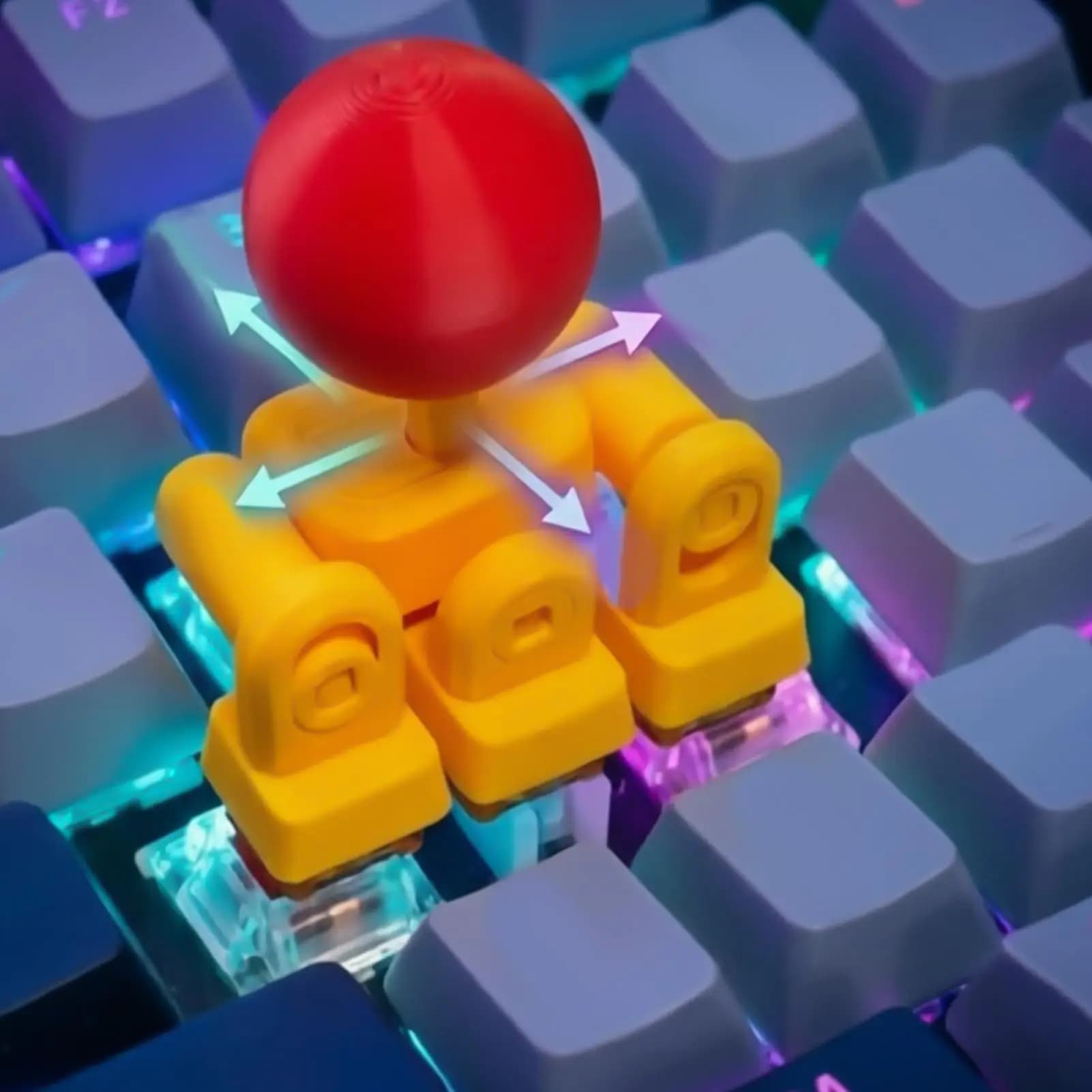 Copritasti per Tastiera Meccanica a 4 Vie, Accessori Cartoon per Competizioni Esports, Casa e Internet Cafe