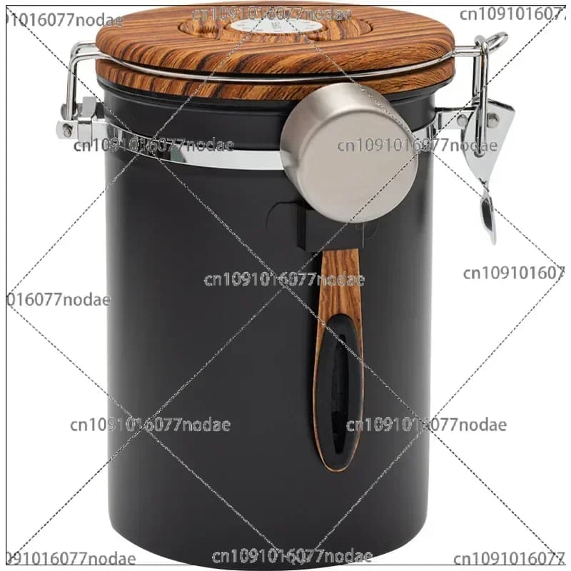 Coffee Container Storage Canister Set Stainless Steel Airtight Coffee Jar Canister with Scoop for Coffee Beans Tea Storage Tank