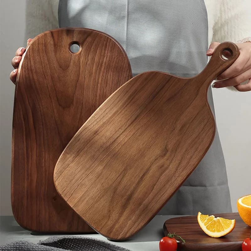 Black walnut steak cutter tray for rectangular wood bread cutter Home Restaurant wooden tray