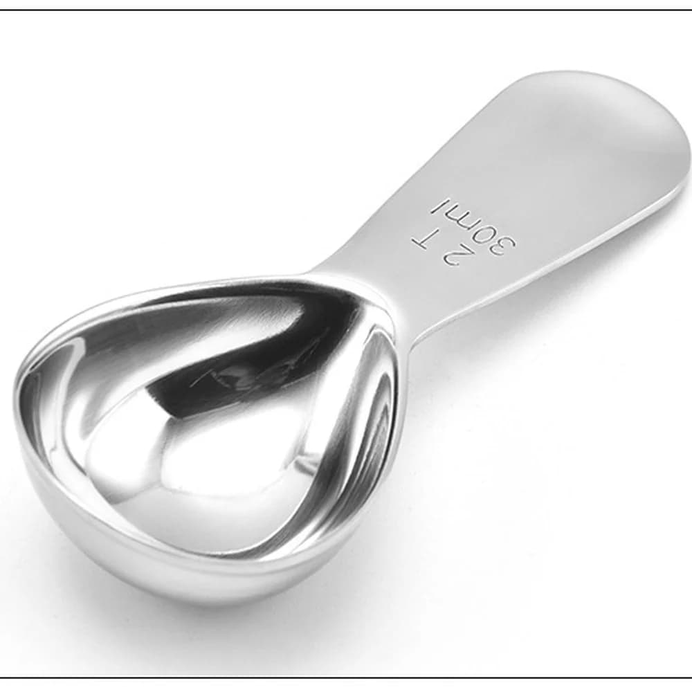 Stainless Steel Coffee Measuring Spoon Kitchen Baking Tools Precision Coffee Powder Scoop For Espresso Ground Bean Maker