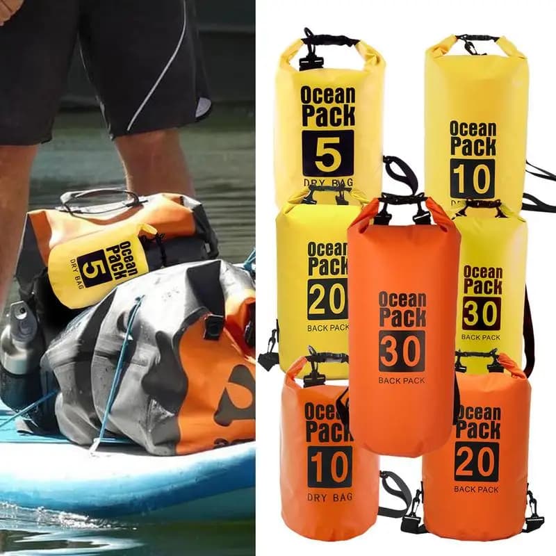 Per moto d'acqua barche a motore Surf nuoto giubbotto di salvataggio zaino addensato 500D impermeabile PVC Sandwich panno salvagente zaino borsa
