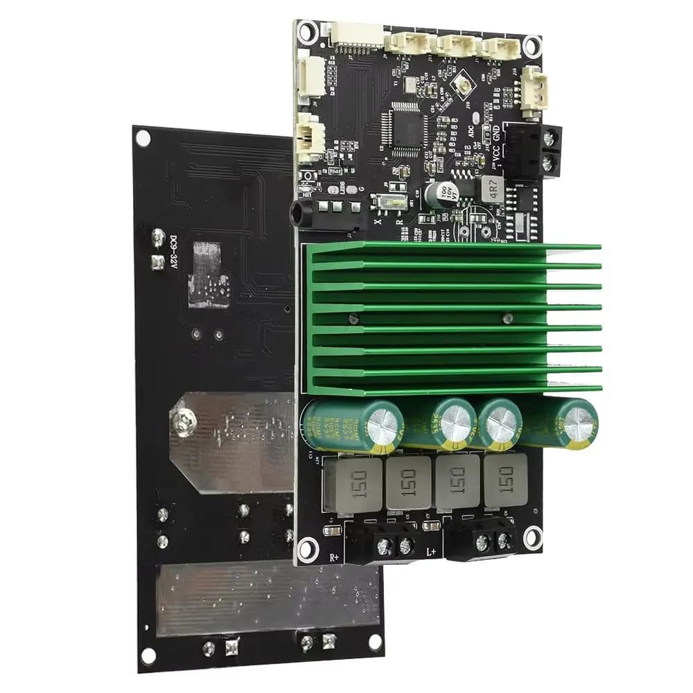Scheda Amplificatore Bluetooth 2X150W con EQ per Miglioramento Bassi e Regolazione Audio, Modulo Amplificatore Audio con App per DIY Car Audio