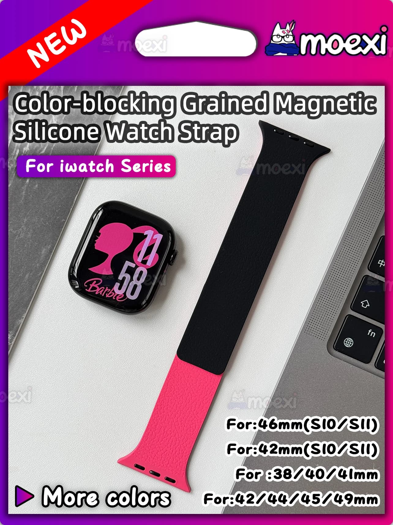 Per Hello Watch 4 plus Cinturini magnetici in silicone con grana di arachidi H14 S28 Ultra SmartWatch H12pro S11 DW99 W27 FK88 Z08 Cinturino da polso