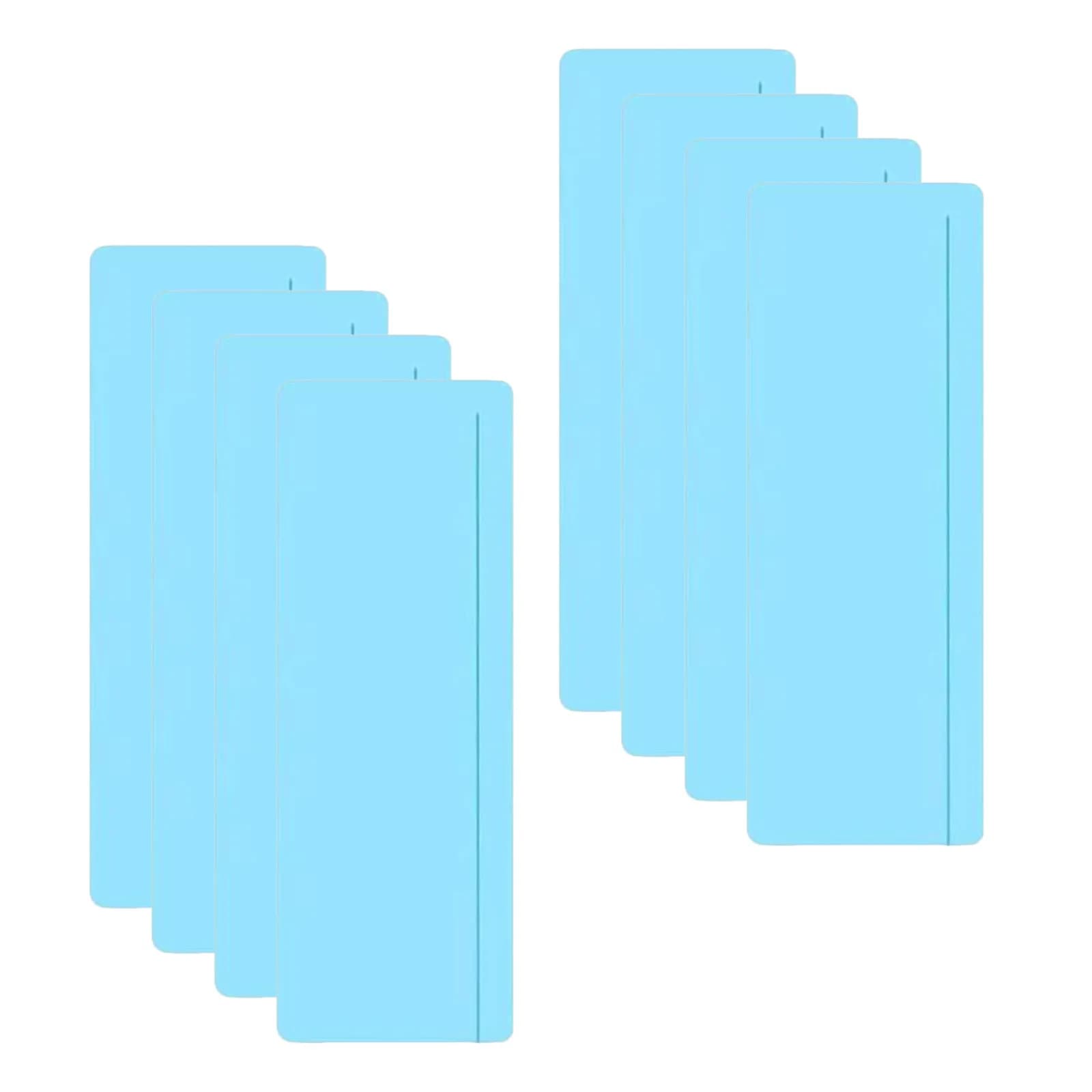 8Pcs Blue Reading Guide Strips Guided Reading Highlight Strips for Dyslexia Visual Clarity Book Highlighter Bookmark Strip Page
