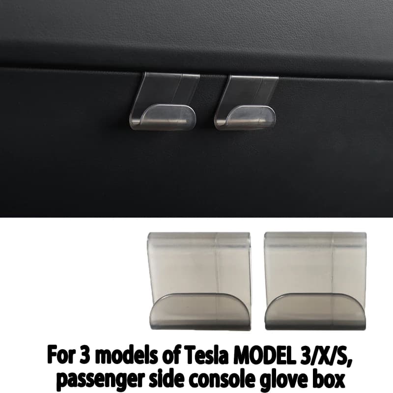 Suitable for the convenient hook accessory for the 2023 refreshed Tesla MODEL3/X/S passenger side buckle glove box