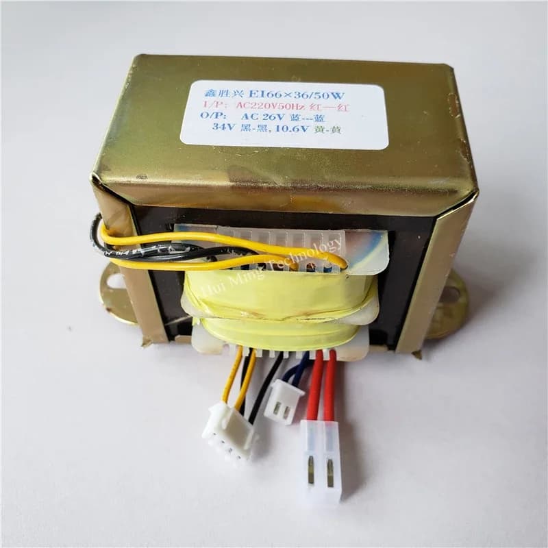 Trasformatore EI da 50 W da 220 V a 26 V 10,6 V 34 V Rame personalizzato EI66 * 36 852D + Pistola ad aria calda Stazione dissaldante Trasformatori per utensili di saldatura
