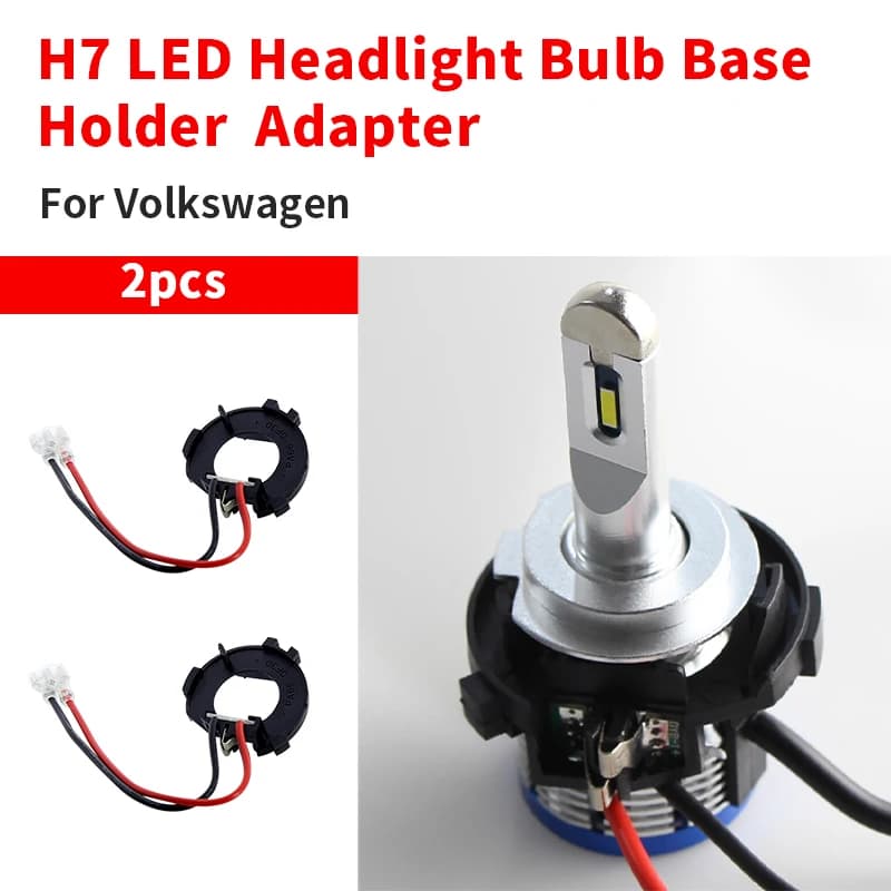 2PCS H7 Auto Faro A Led Base di Ricambio Supporto Adattatore di Fermo Per Golf Jetta MK7 MK6 Scirocco Touran Sharan Mercedes-Benz