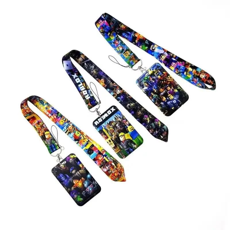 Nuovo Porta Carte Roblox per Cellulare, Accessorio Portachiavi, Porta Tessere Studente/Autobus, Anti-smarrimento, Guscio Rigido, Articoli Decorativi