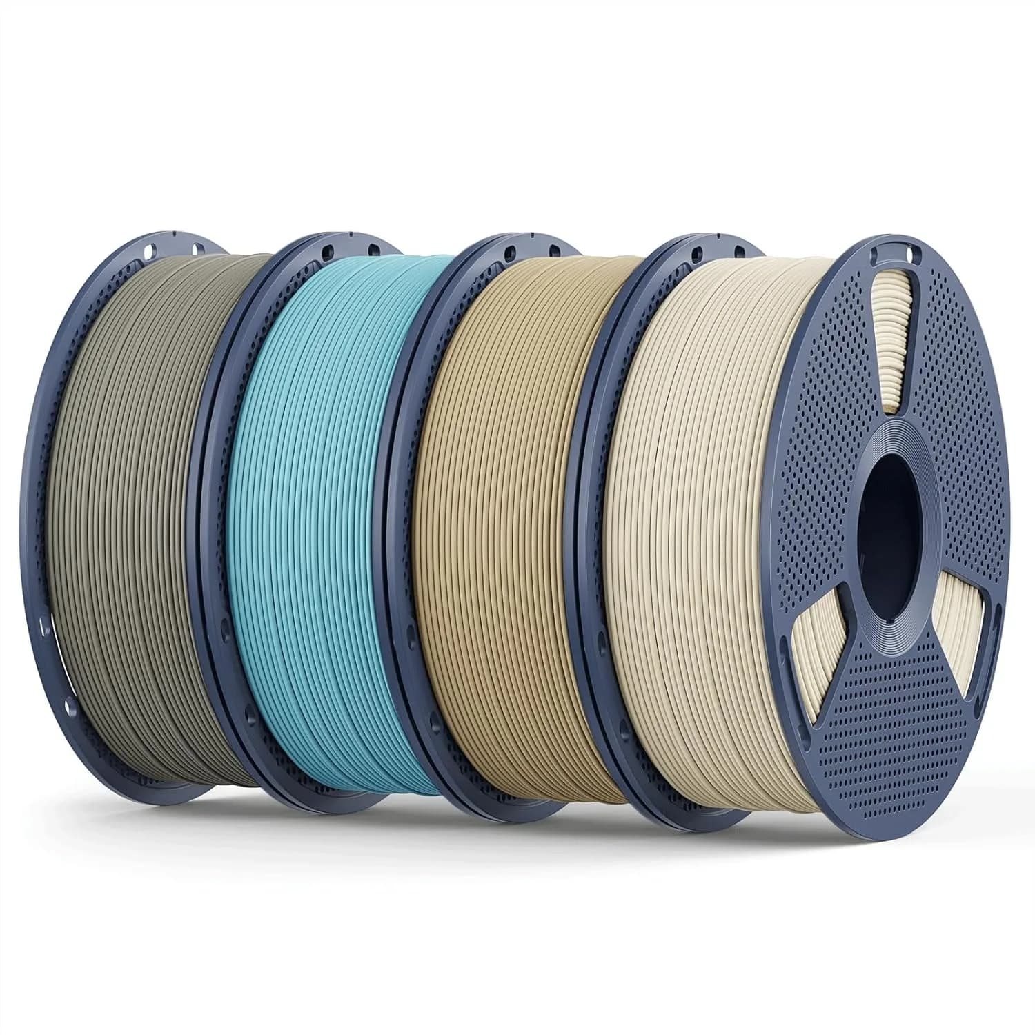 Filamento PLA Opaco 1.75mm, 4kg (8.8lbs), Filamento per Stampante 3D, Superficie Opaca Liscia, Senza Intasamenti, Meno Fragile, 4 Colori