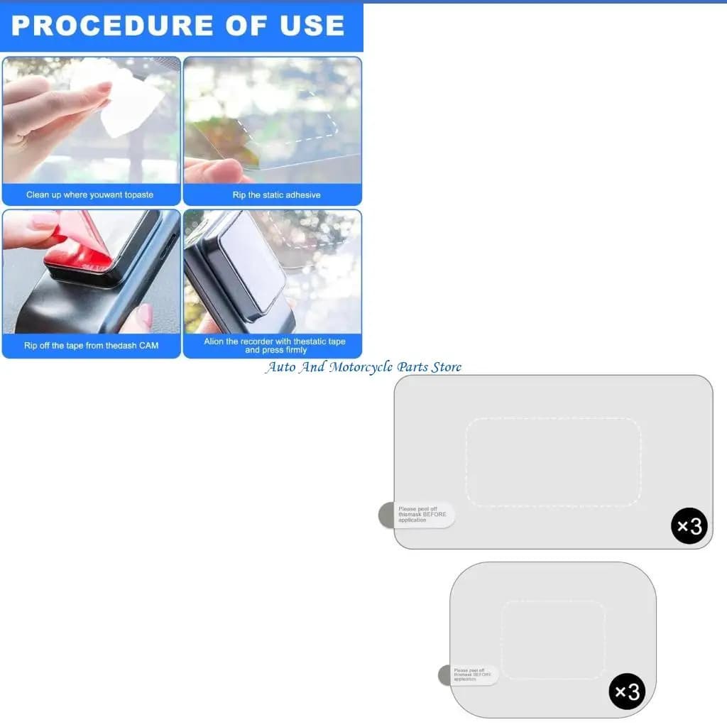 P9FD Car Windscreen Film Wall decal for dashboard camera Ensures stable registration Prevents in