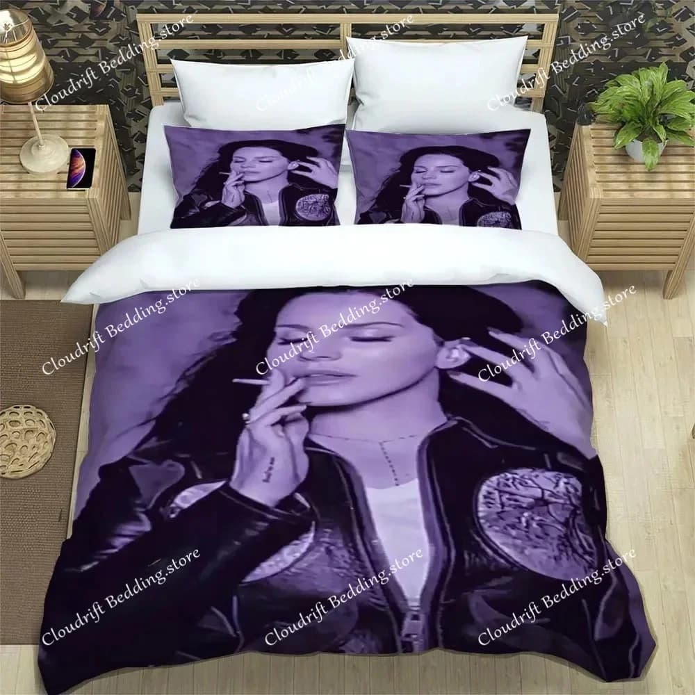 Singer Lana Cover Sets,Anime Cosplay Duvet Bed Linen set,3d Bedding Set, 23 Piece1 Bed Cover,King Size