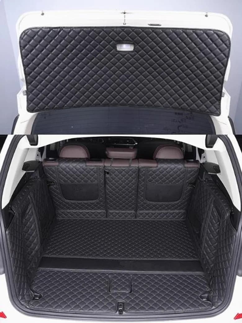Car trunk mats for custom cars + rear door mat for Mercedes Benz GLB 180 200 220 250 5 places 7 places cargo liner mat for luggage cover
