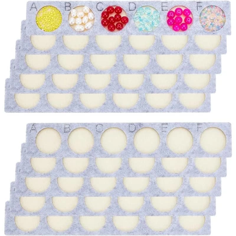 10pcs Bead Design vassoi Bead Mat Beading Boards feltro gioielli bracciale Organizer vassoio portaoggetti per la creazione di gioielli