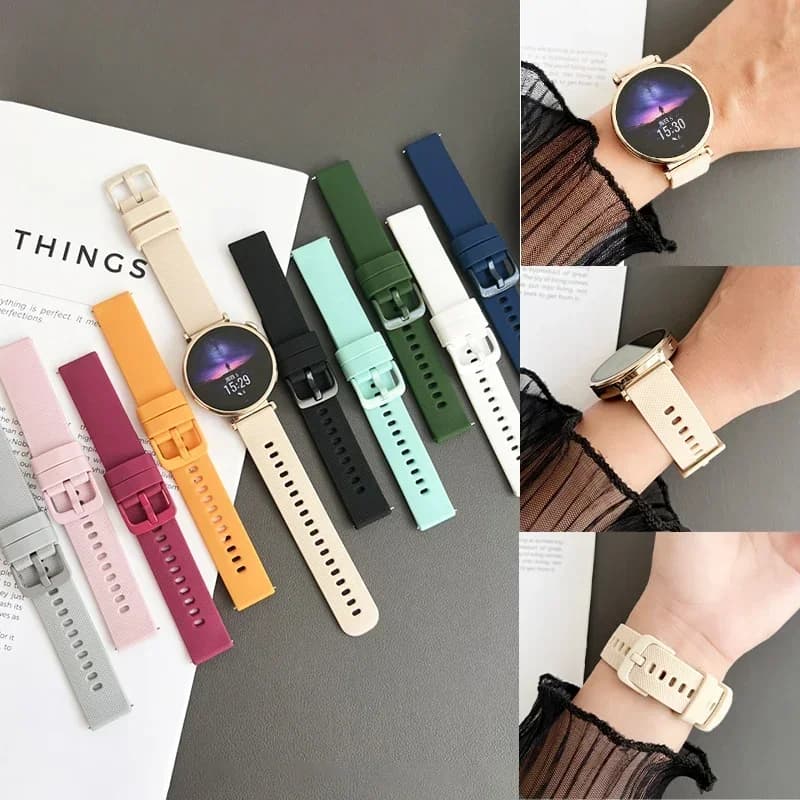 Cinturino in silicone per Huawei Watch GT4 GT2/3 Pro Bracciale sportivo per Samsung Galaxy Watch Active2 Amazfit 22mm 20mm Smart Strap