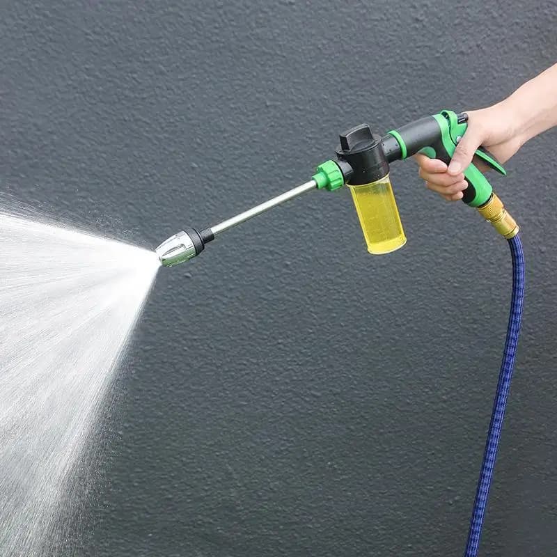 Long Rod Water Sprayer Stainless Steel Extension Bar Multi Spray Foam Bottle for Pool Side Cleaning Balcony Watering Gardening