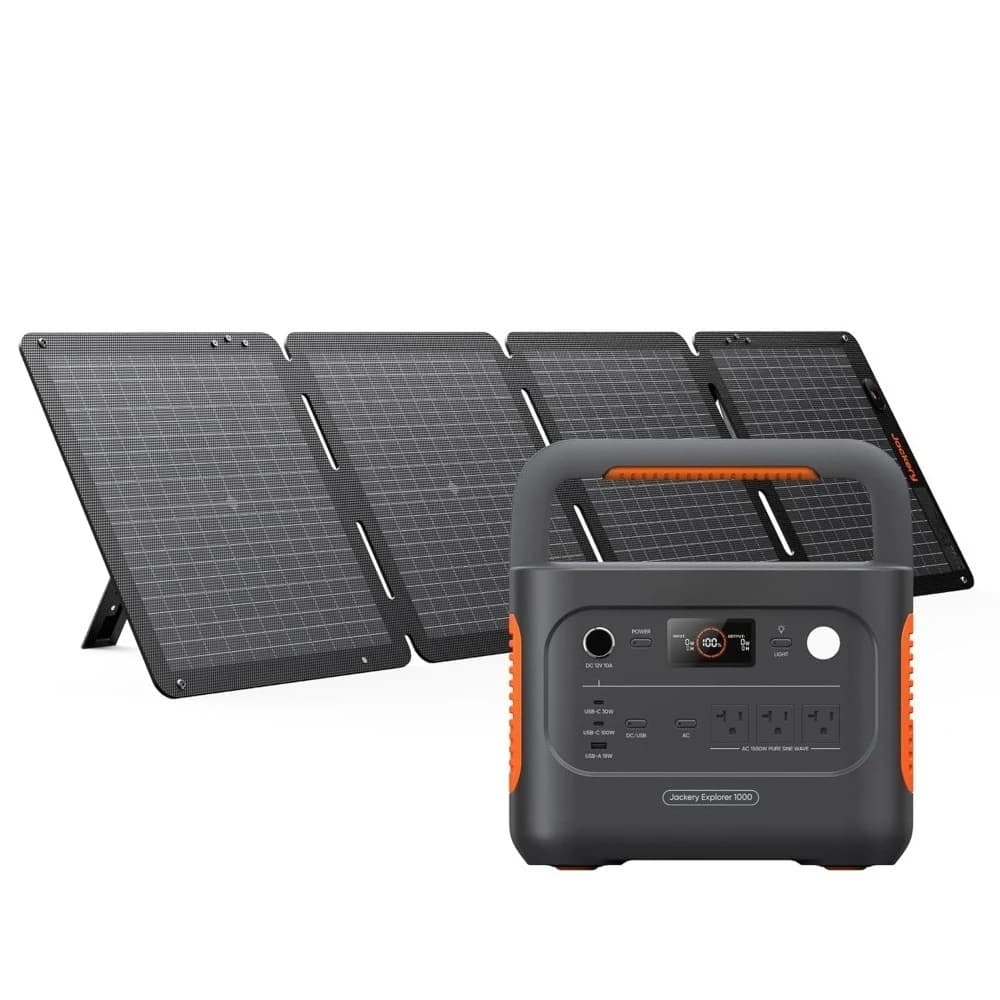 Stazione di Alimentazione Portatile 1500W, Batteria LiFePO4 1070Wh, Pannello Solare 100W, Ricarica Rapida per Camper, Emergenze, Personalizzabile