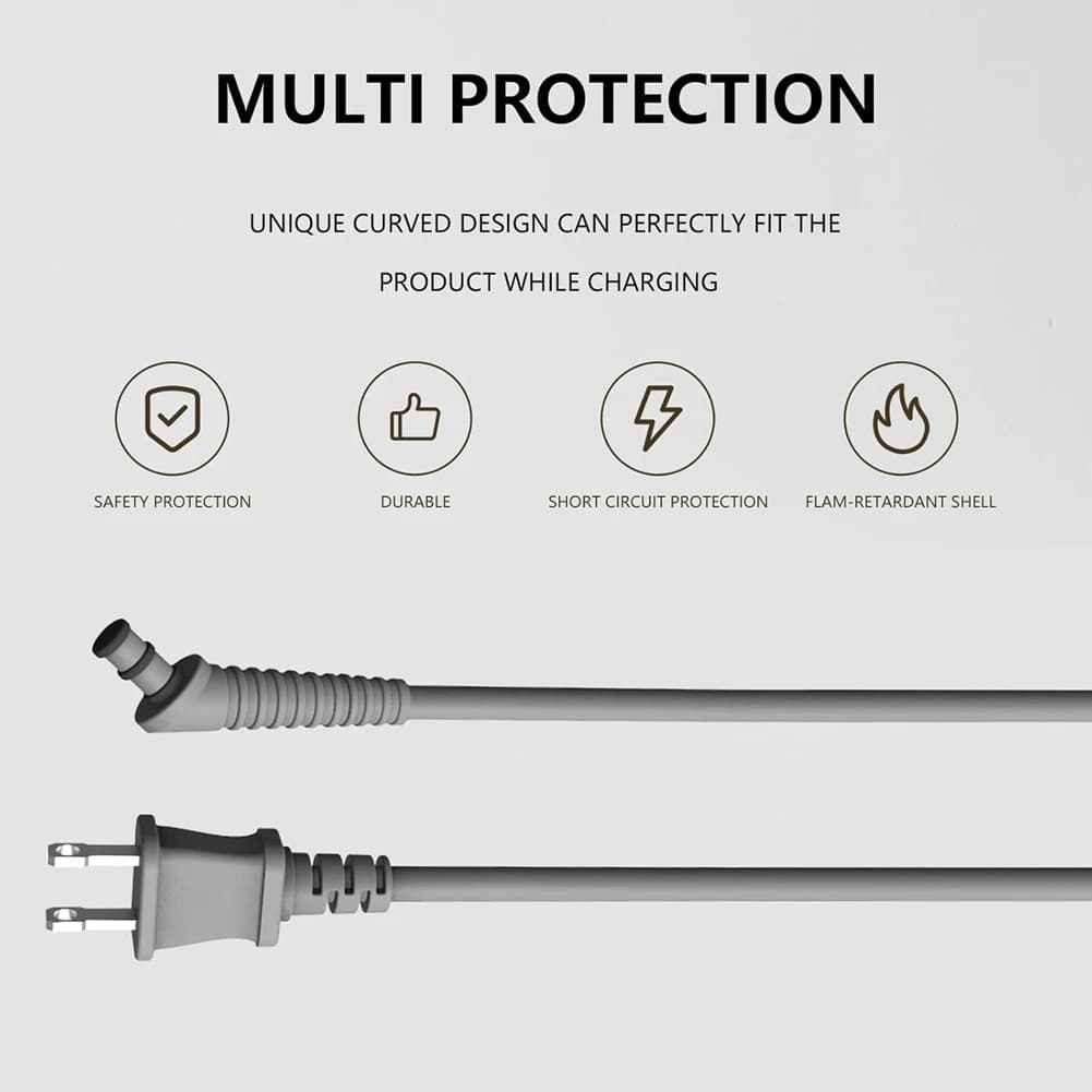 A04V Replacement Cable for Iron Harnesses HS01/HS05, AC Power Cable with EU Plug for Hair Styler