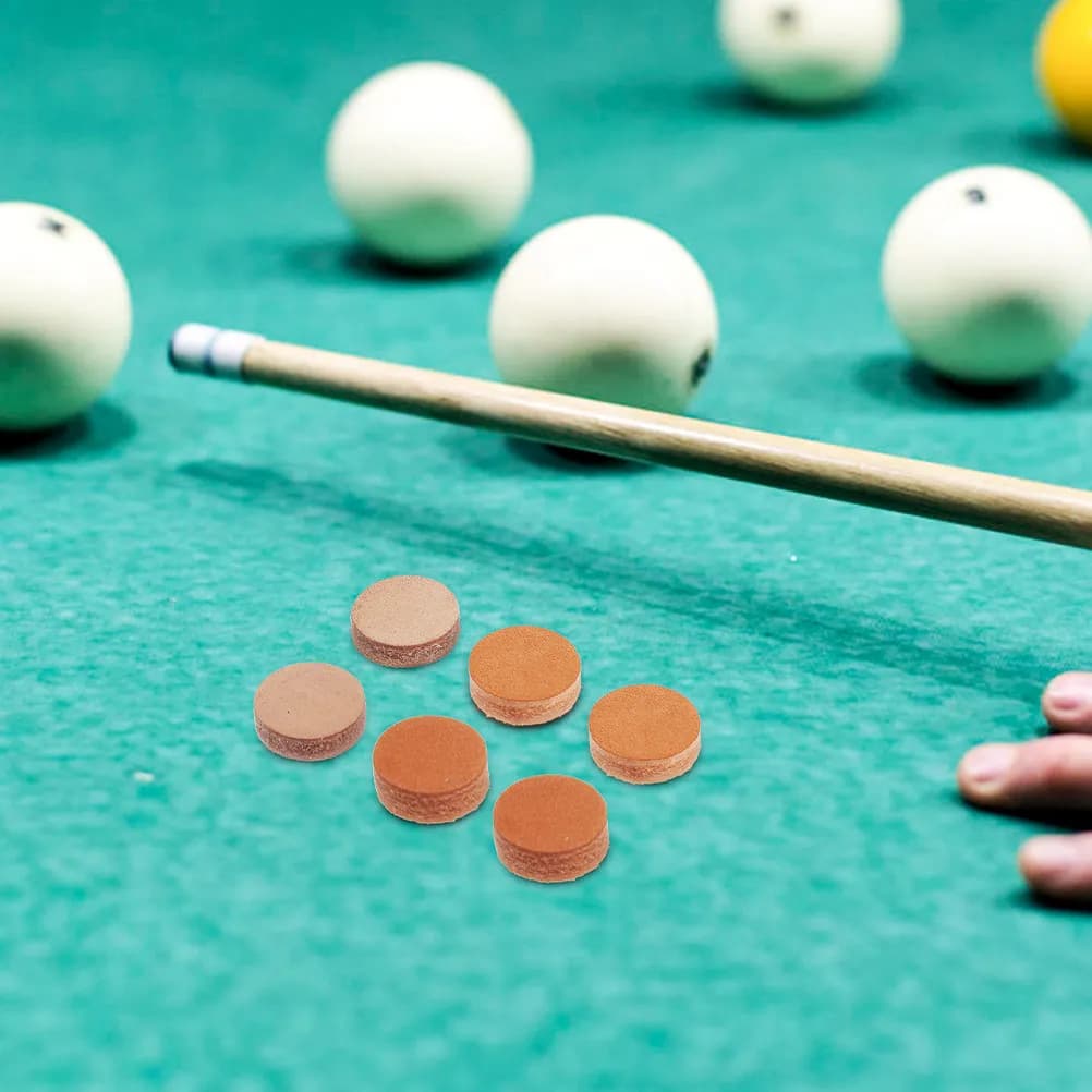 Set di 30 punte di ricambio per stecche da biliardo, punte professionali per stecche da pool, migliorano le prestazioni, piccole, leggere, facili da trasportare