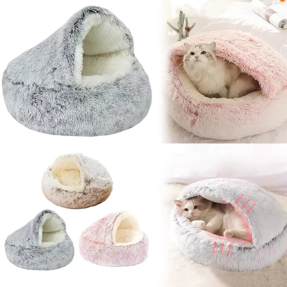 Winter Cushion Round Curtain for Cats, Hot Bearing for Cats, Cat Basket, Pet Nanna Bag, Cats for Cats, Dogs and Cats